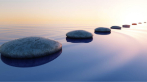 stones on water